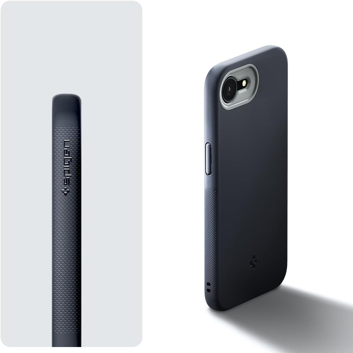 Etui Spigen Nano Pop Mag do MagSafe do iPhone 16e, czarno-szare